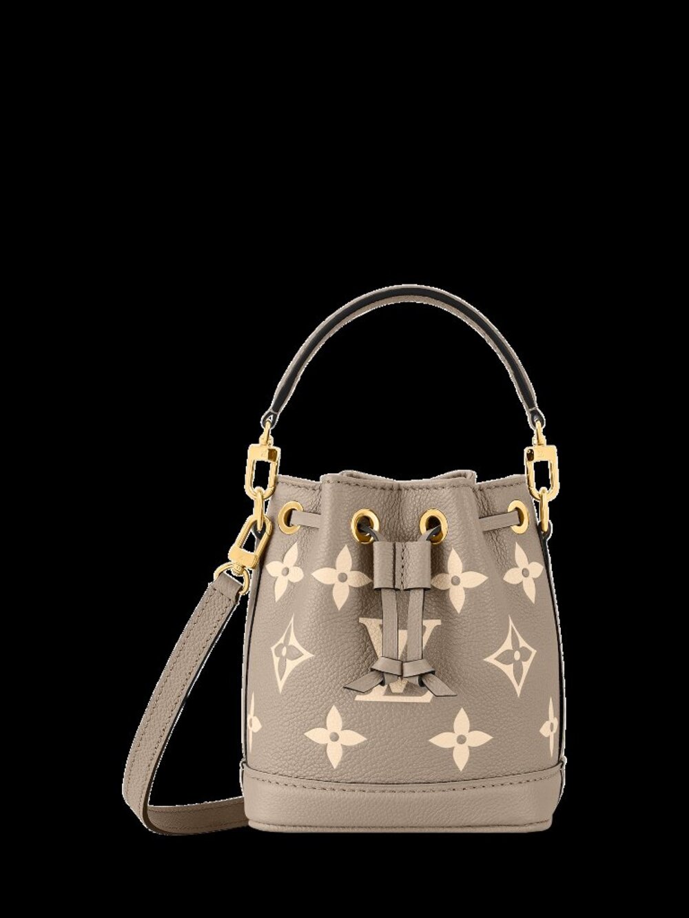 Authentic Louis Vuitton Nano Neo Tourterelle Leather